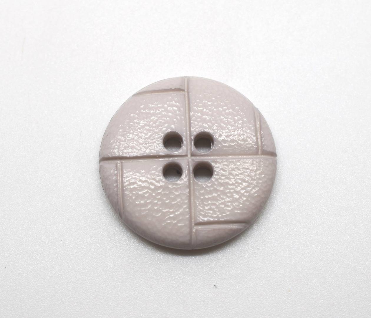 B79 Small Leather Look Shiny Plastic Italian Buttons 15mm