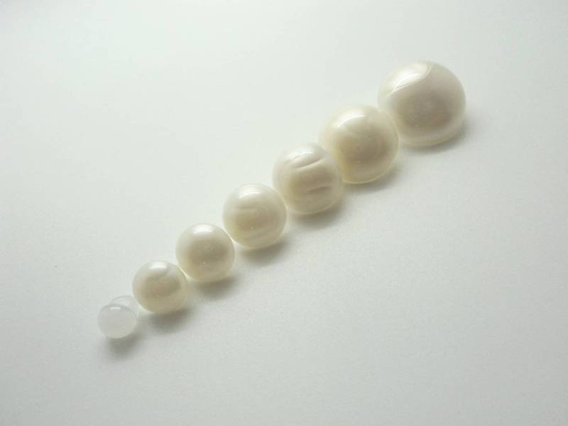 B3pe Half Ball Pearl Plastic Italian Buttons