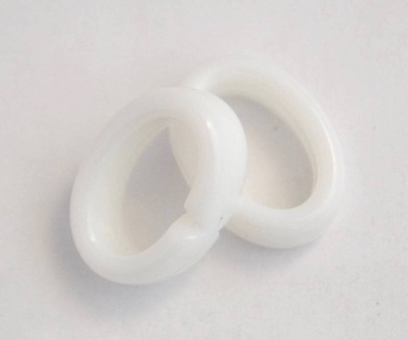 A120 Large Open Oval Ring Bead Plastic Made In Italy-19mm
