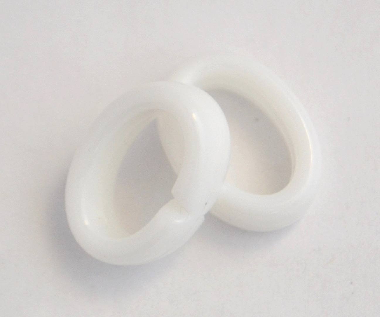 A120 Large Open Oval Ring Bead Plastic Made In Italy-19mm
