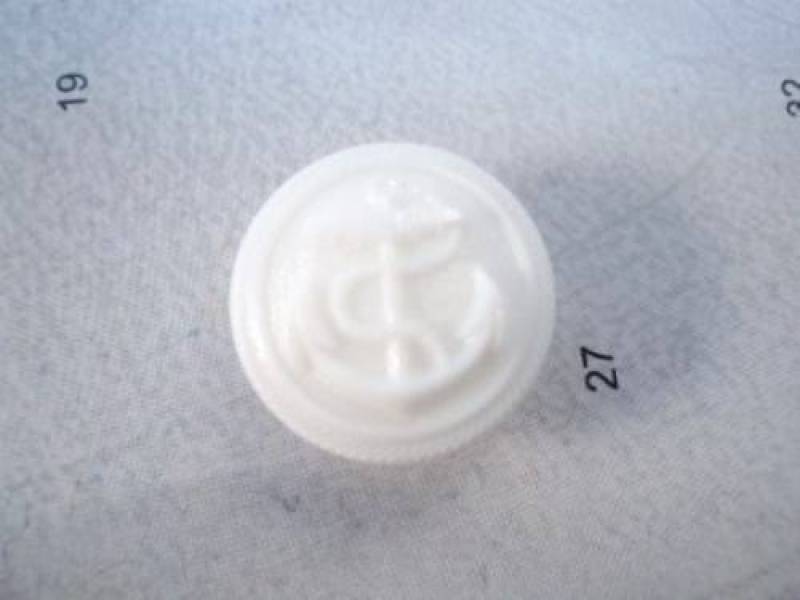 C2008 Anchor Domed Marine Gold Colour Plastic Italian Buttons