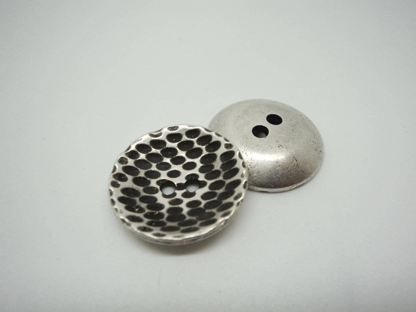 GZ101 Special Design Bowl Antique Silver Metal Italian Buttons