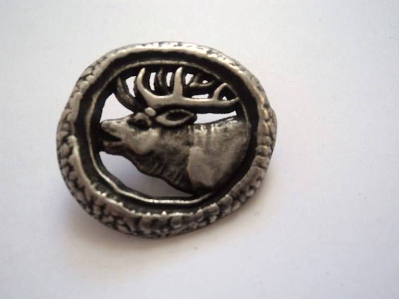 CC7875 Stag Metal Italian Buttons 25mm