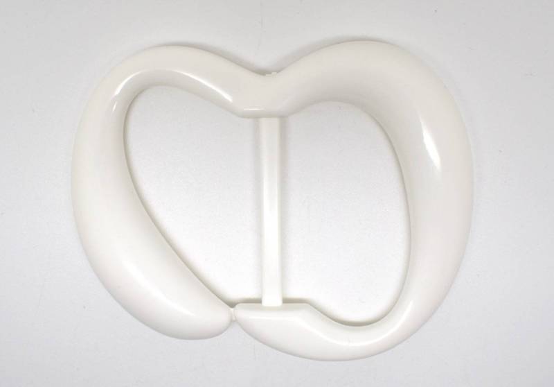 FB397 Large Shaped Plastic Italian Buckle 40mm BAR
