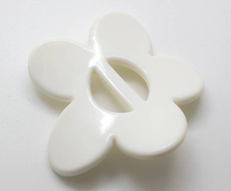 FB259 Large Special Flower Slider Plastic Italian Buckle 15mm BAR
