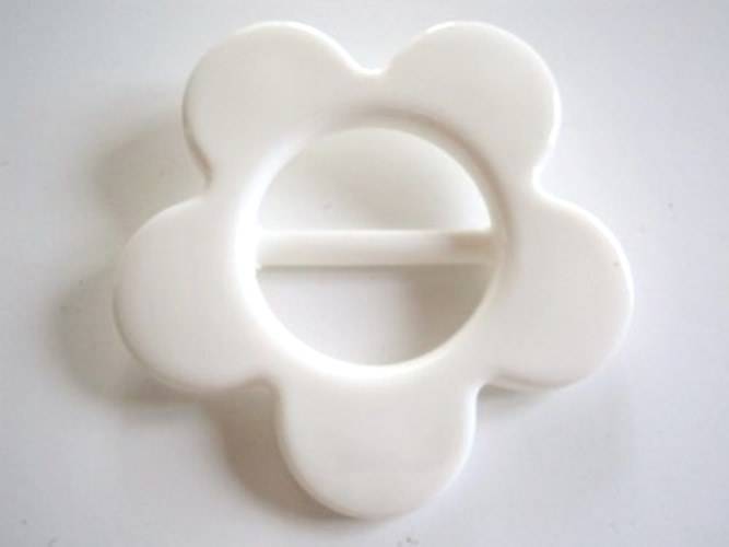 FB229 Large Special Flower Slider Plastic Italian Buckle 20mm BAR