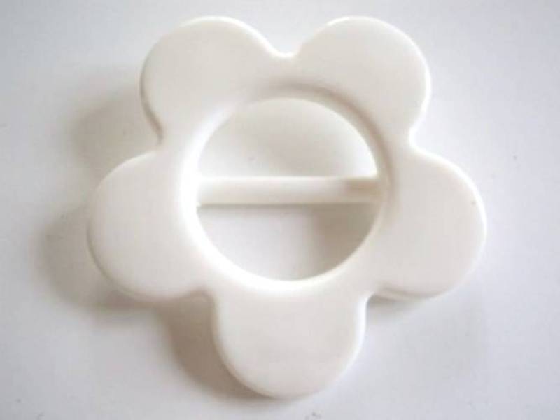 FB229 Large Special Flower Slider Plastic Italian Buckle 20mm BAR