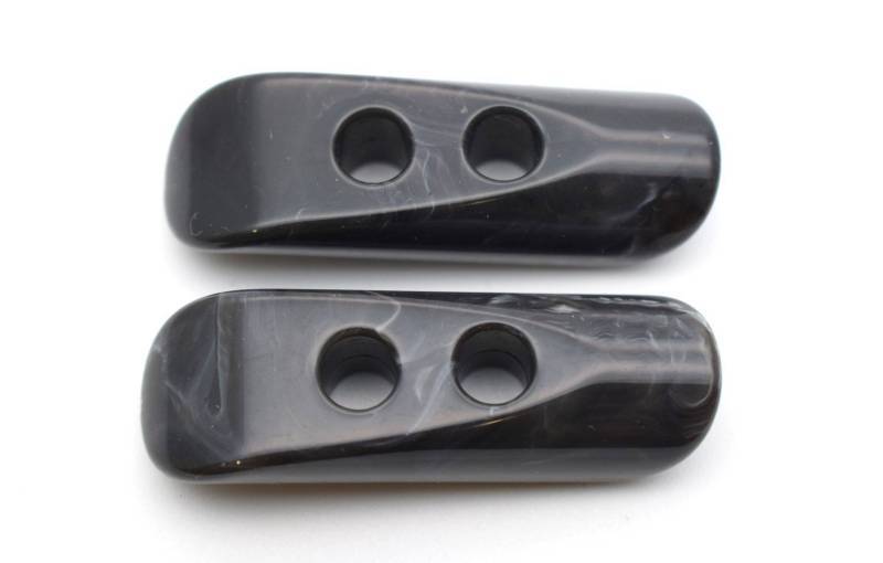 B1252 Special Design Solid Horn Acrylic Italian Toggle Buttons 50mm