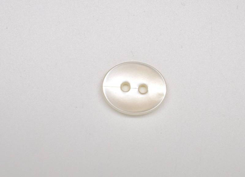 B579pe Oval Egg Shape Mother Of Pearl Look Plastic Italian Buttons 16mm