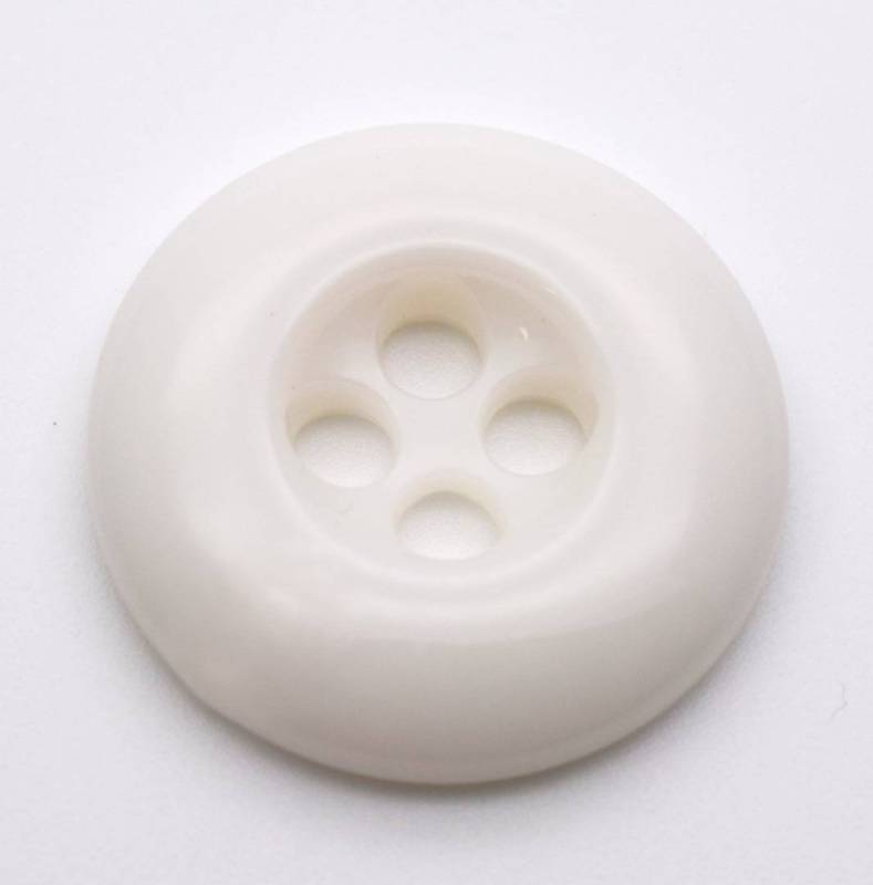 C3373 Large Smooth Edge Shiny Plastic Italian Buttons 28mm