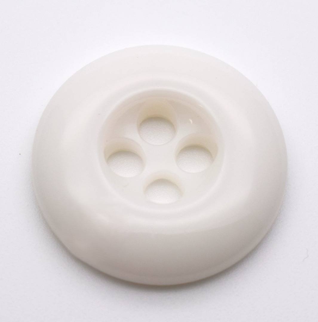 C3373 Large Smooth Edge Shiny Plastic Italian Buttons 28mm