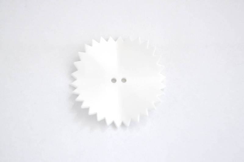 LB5482 Unique Design Semi-Gloss Plastic Italian Buttons 35mm