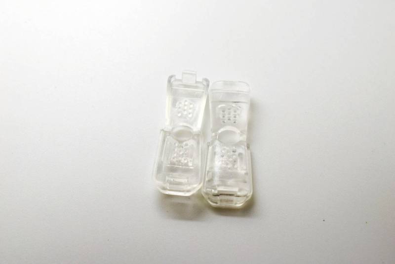 B382cl Big Stop End Cord Clips Matte Plastic - Made In Italy