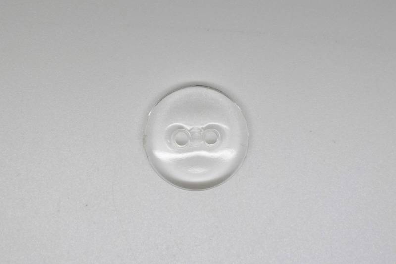 B20cl Smooth Transparent Clear Plastic Italian Buttons 15mm