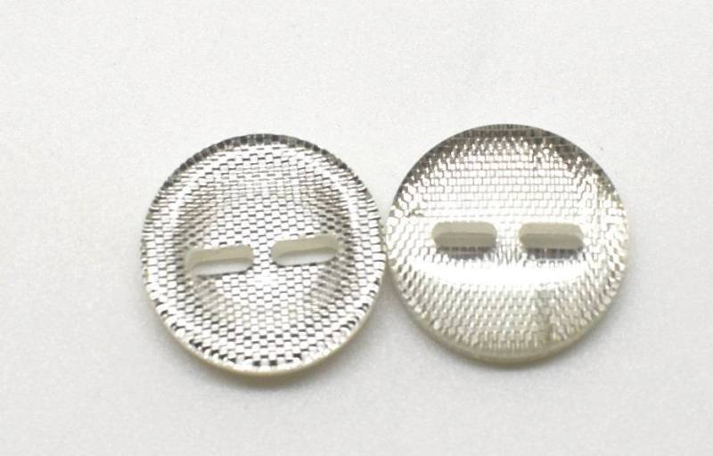 GF4298 Special Silver Glitter Buttonhole Polyester Italian Buttons