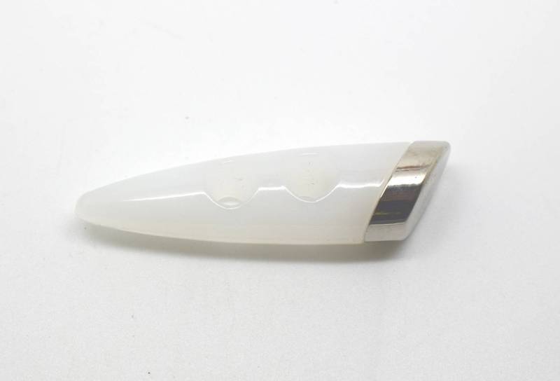 B1280 Tooth Translucent Special Metal Look End Italian Toggles 50mm