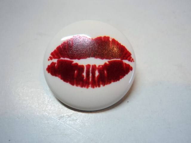 B1kiss Special Screen-Printed Design Plastic Italian Buttons