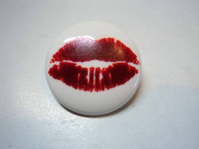 B1kiss Special Screen-Printed Design Plastic Italian Buttons