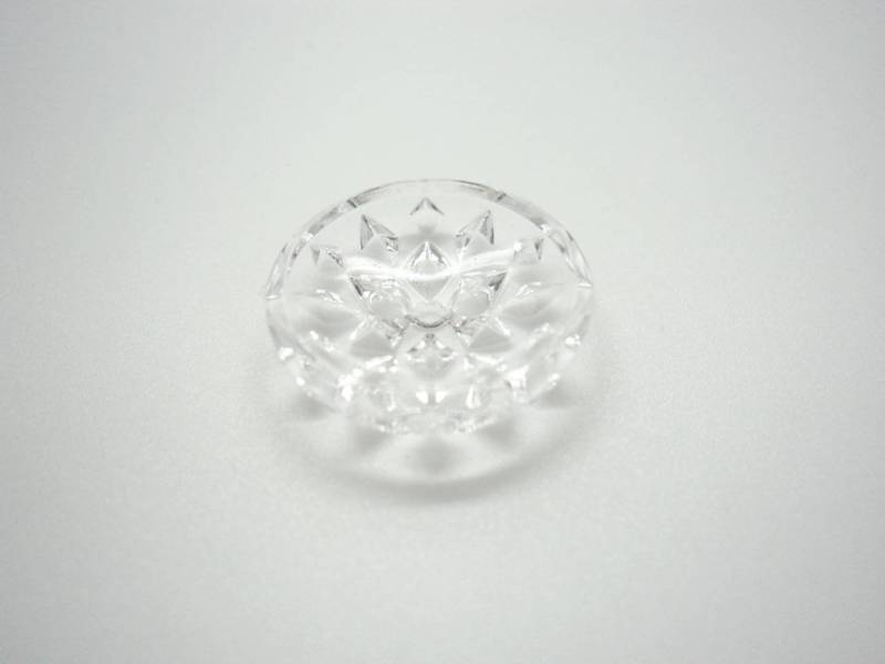 B1418cl Diamond Clear Italian Buttons 18mm