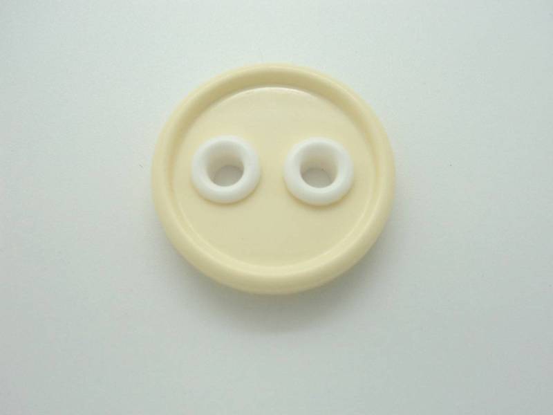 LB6567 Classic Edge With White Hole Plastic Italia Buttons 25mm