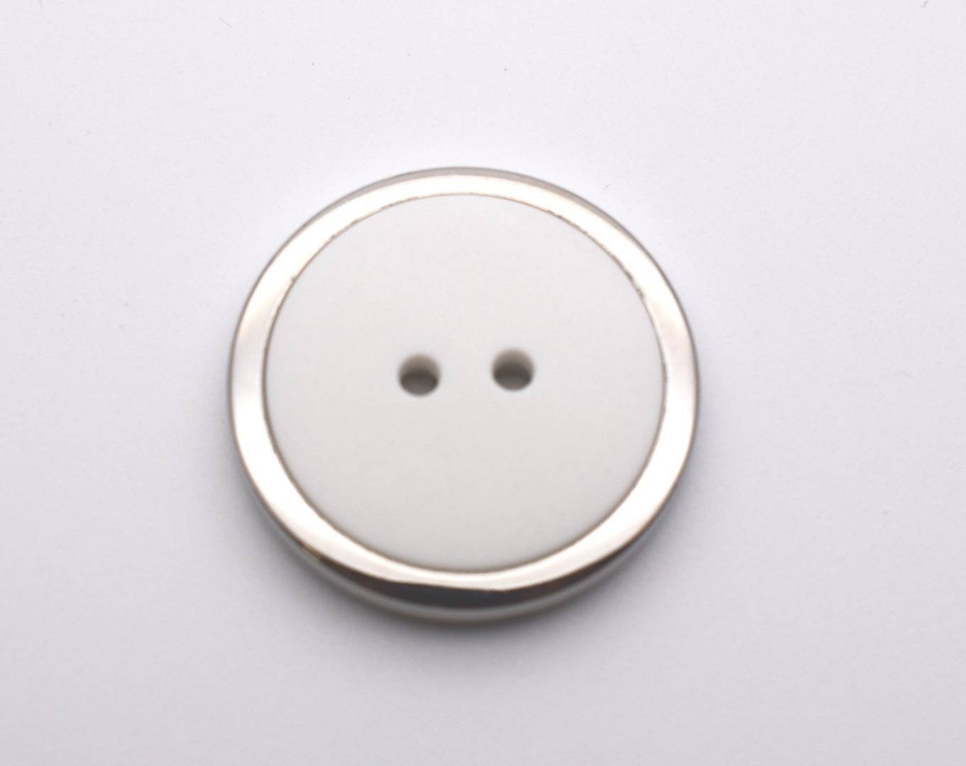 A226 Matt and Metal Colour Edge Italian Buttons 28mm