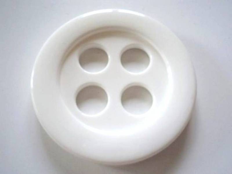 B795 Huge Solid 4 Extra Large Hole Plastic Italian Buttons 56mm