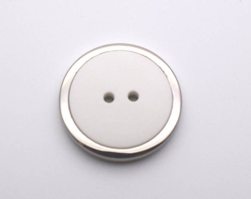 A226 Matt and Metal Colour Edge Italian Buttons 15mm