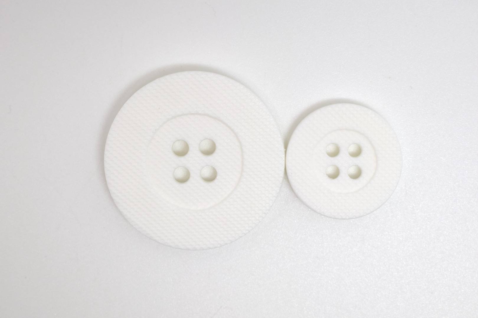 B1350 Large Edge Special Patterned Plastic Italian Buttons 28mm