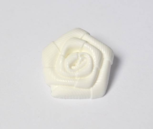 LB7330 Large Fabric Flower Look Plastic Italian Buttons 25mm