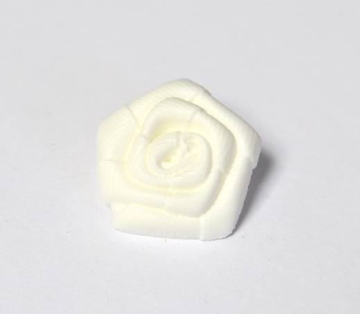 LB7330 Large Fabric Flower Look Plastic Italian Buttons 20mm