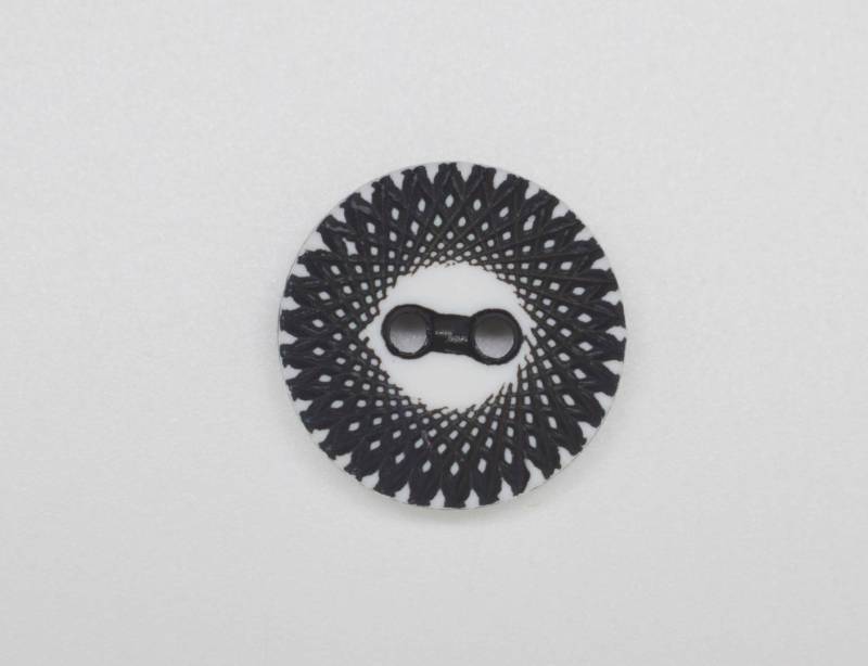 B6 Special Pattern Matte Plastic Italian Buttons 15mm