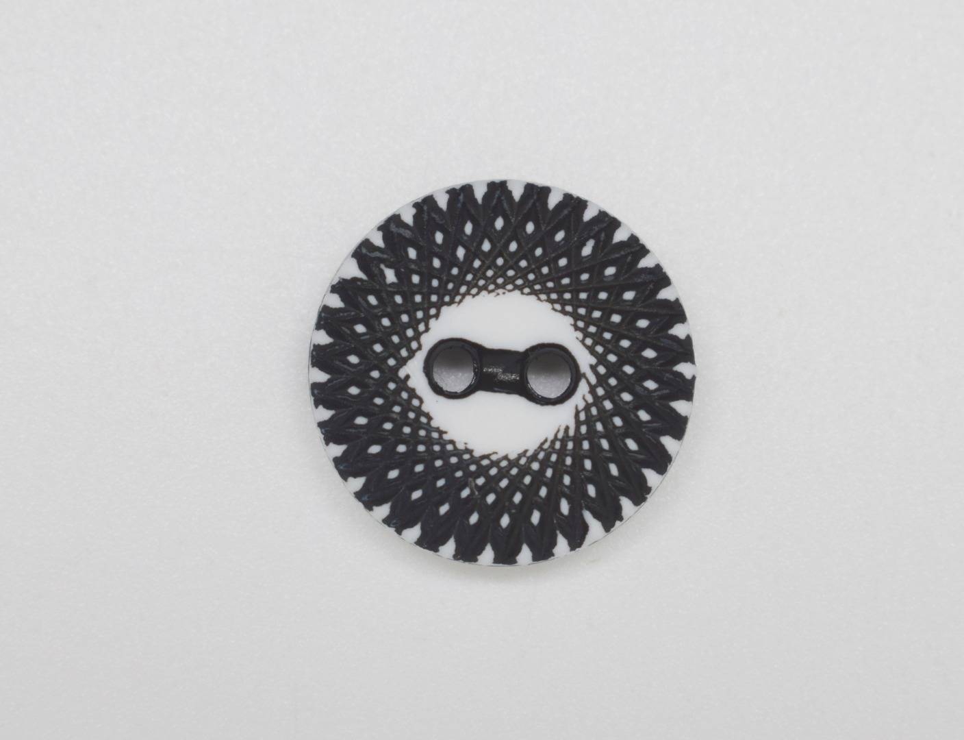 B6 Special Pattern Matte Plastic Italian Buttons 15mm