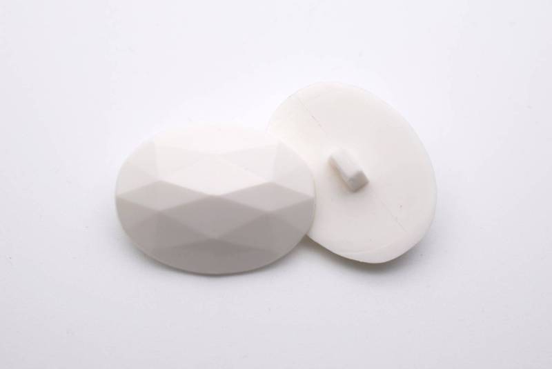 B893 Large Oval Diamond Shaped Plastic Italian Buttons 24mm