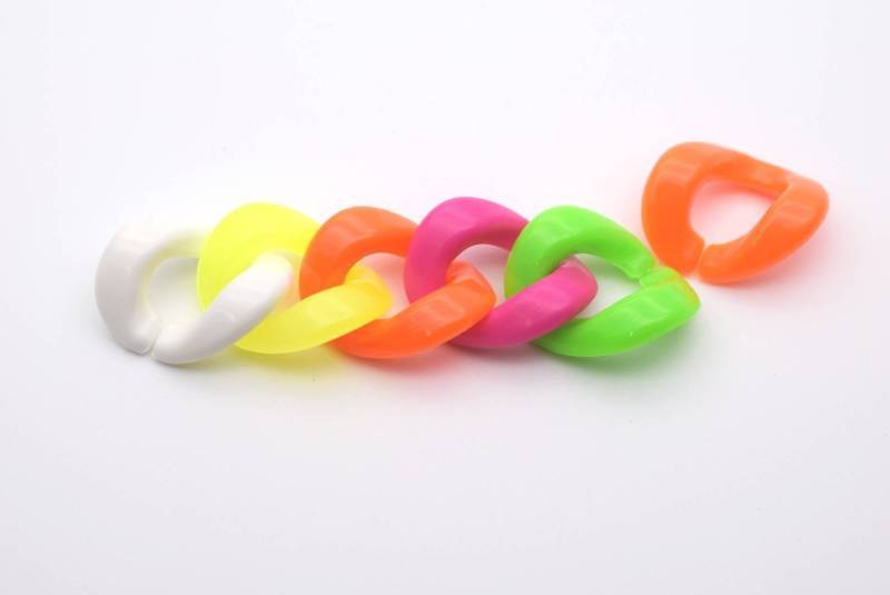 FB253 Acrylic Modular Rings Open Chain Connectors 23mm