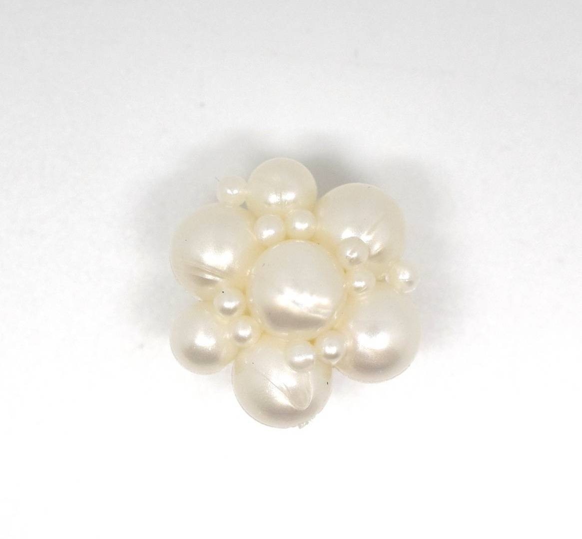 B1413 Big Special Bubble Design Pearl Acrylic Italian Buttons 23mm