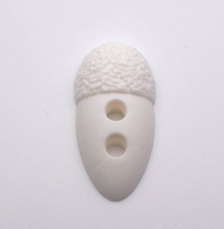 B506 Acorn Shaped Plastic Italian Buttons 35mm