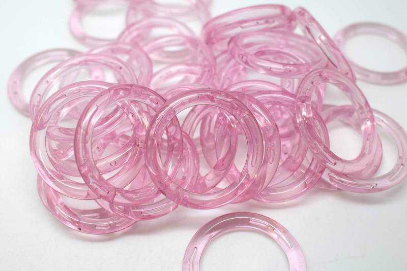 A100 Clear Large Ring Plastic Italian Made Rings 30mm