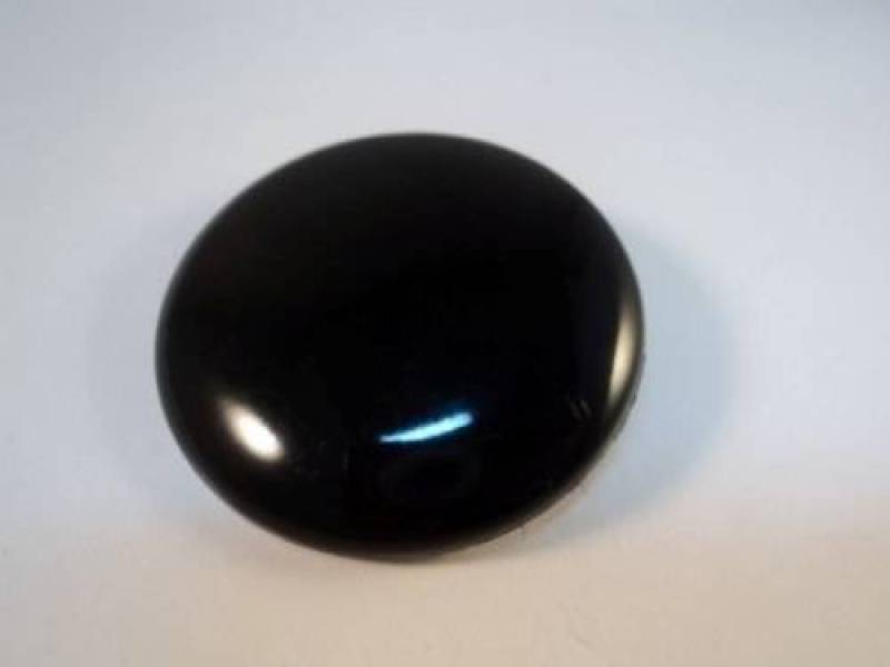 B1 Large Black Shiny Shanked Plastic Italian Buttons 27mm