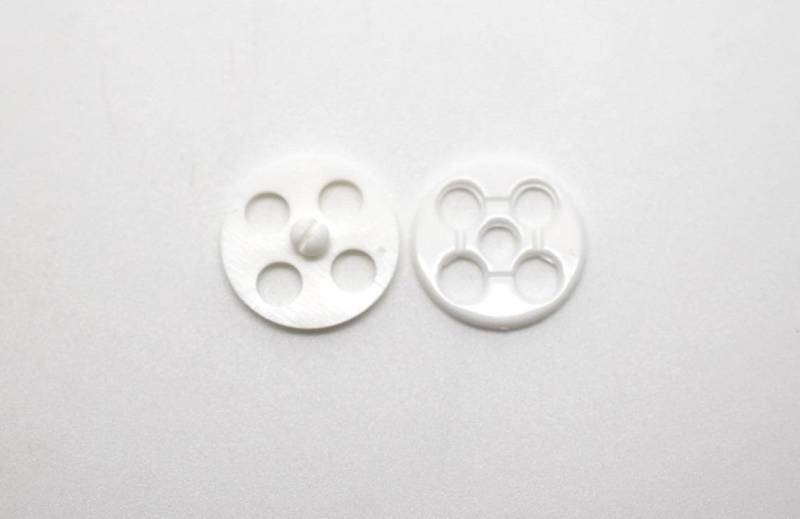 FB44 Sewing Press Stud Shiny Plastic Italian Buttons 20mm