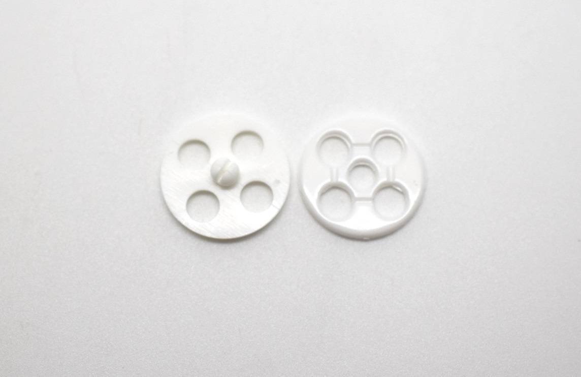 FB44 Sewing Press Stud Shiny Plastic Italian Buttons 20mm