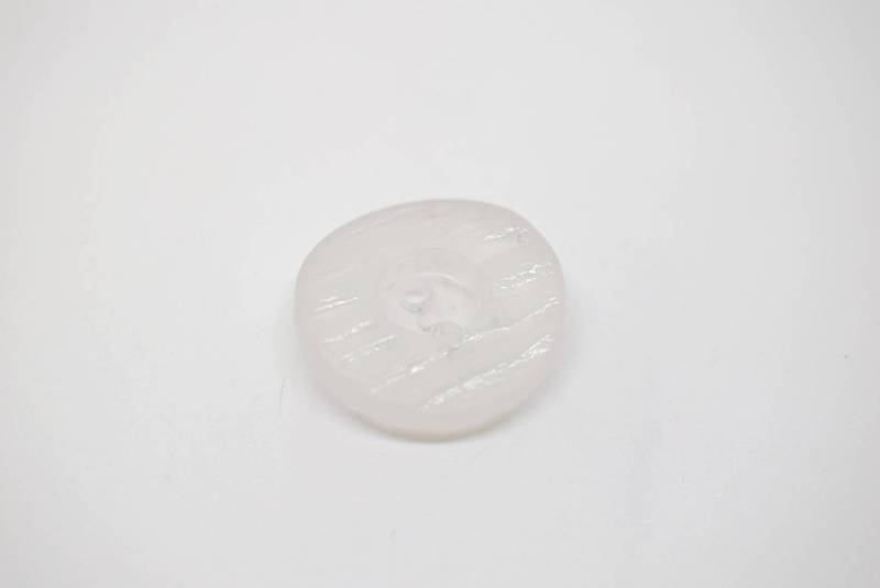 B333 Opaque Clear Matte Plastic Italian Buttons 15mm